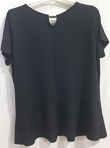 kişi geyimi: Qara qadın bluzası – MS Mode, ölçü XXL - Rəng: Dərin qara - Model — 2