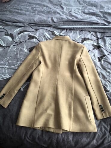 Pencəklər: Brend: CREP Ölçü: S Bej rəngli, klassik kəsimli ikiqat düyməli qadın — 3