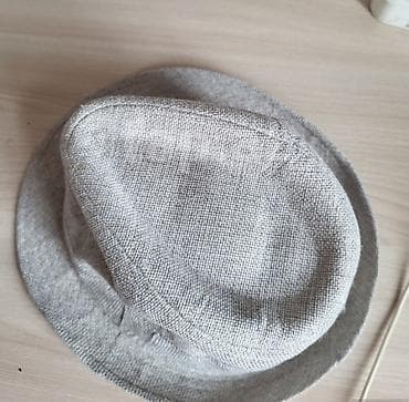 papaq şəkilləri: Boz rəngli fedora tipli şlyapa - Material: nazik, nəfəs alan toxunma — 2