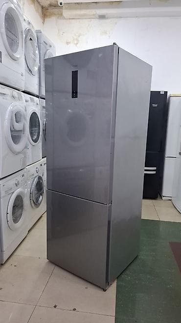VESTEL ikikameralı soyuducu, paslanmayan polad (inox) rəngdə, alt — 1