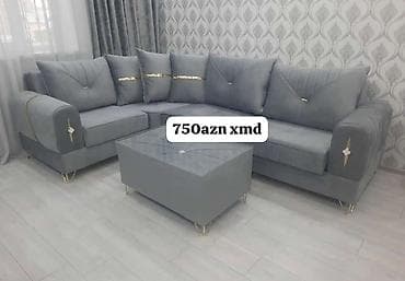 sultan kunc divan: Künc divan dəsti - Şık dizaynlı L formalı künc divan - Yumşaq — 2