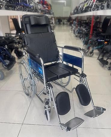 Reklinajlı sanitariya funksiyalı əlil arabası - Rahat uzanma üçün tam