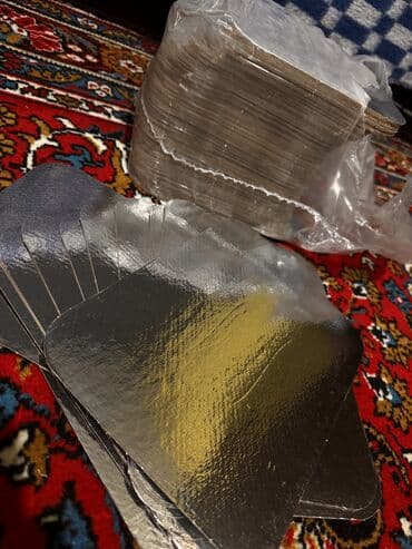 tort sekileri: Tort və şiriniyyat qabı, rəng - Gümüşü — 3