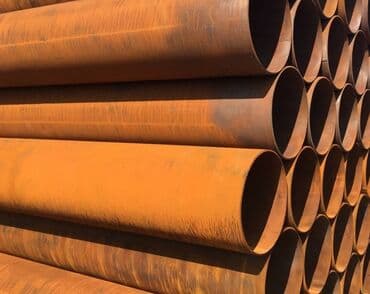 zimpara: Borular BU D= 12-1421 mm, s= 1-23,2 mm, Vəziyyəti: bərpa olunub; — 1