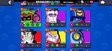 Şəxsi əşyalar: Brawl Stars hesabı - Kuboklar: 22,677 (ən yüksək 22,680), Trophy Road — 6