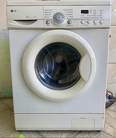 LG önyükləməli paltaryuyan maşın - Yük tutumu: 5 kq - Önyükləmə (ön