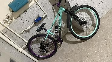 cube velo: FULL BIKE dağ velosipedi - Çərçivə: yüngül alaşımlı, mint-yaşıl — 4