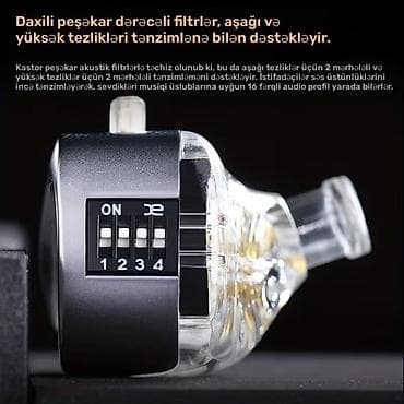 Ноутбуки: Orijinal KZ Castor Professional İEM (Mikrofonlu) – Gaming və HiFi üçün — 5