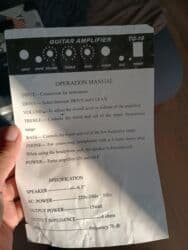 İncəsənət və kolleksiyalar: TG-15 gitara amfisi/kombo/səs gücləndirici Xüsusiyyətlər: - Model — 3