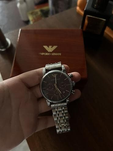 armani canta: Emporio Armani kişi qol saatı - Korpus: paslanmayan polad, klassik — 2
