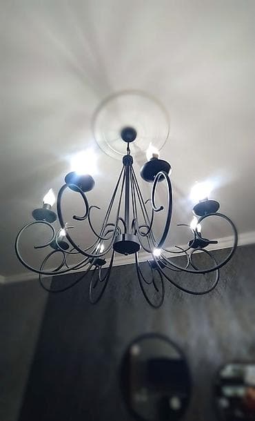 resim: Çılçıraq, 8 lampa, Metal — 6