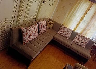 İşlənmiş, Künc divan, Divan, Kreslo, 2 kreslo, Bazalı, Açılan — 9