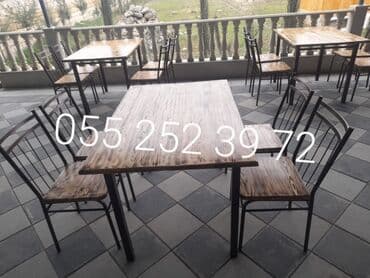 stol və stul dəstləri: Yeni, Sadə stul, Taxta, Azərbaycan — 25