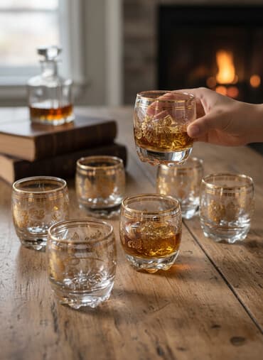 Rümkalar, rəng - Qızılı, Şüşə — 1