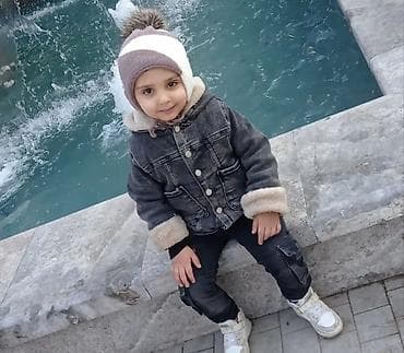 Uşaq üçün qışlıq cins kürk gödəkcə - Model: kapüşonlu, astarlı, qalın — 1