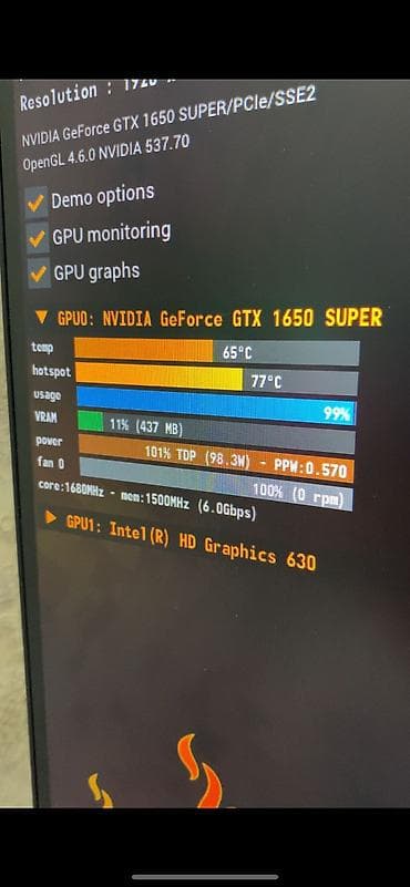 hp laptop: Videokart NVidia GeForce GTX 1650 Super, 4 GB, İşlənmiş — 7