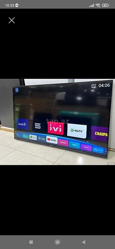 Ficher teze televizir, smart 32,( 82 ekran) televizordu,yutubukrosna