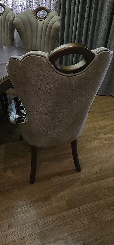 taxta stol stul: Qonaq otağı üçün, İşlənmiş, Açılan, Dördbucaq masa — 6