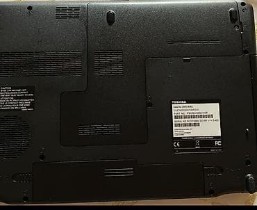 en ucuz notebook: Toshiba noutbuk – qırmızı korpuslu, tam ölçülü klaviatura və ayrıca — 6