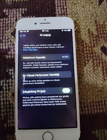 iphone 6 es: IPhone 7, 128 GB, Barmaq izi — 2