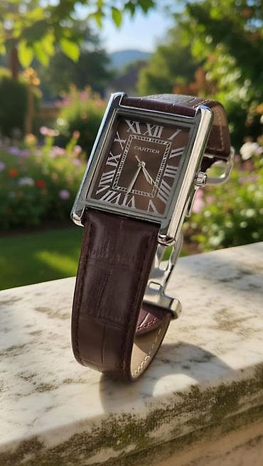 qara kemer: Qol saatı, Cartier, rəng - Qızılı — 4