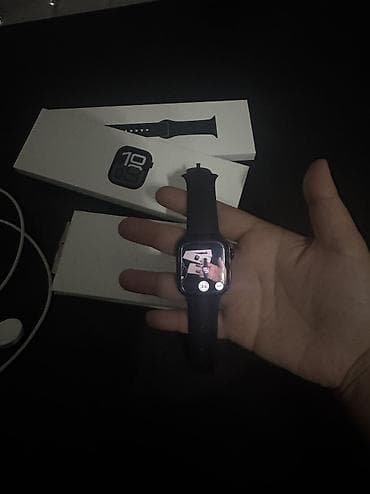 smart sat: Smart saat: Apple watch 10 series 42mm Jet black. Resmi magazadan — 3