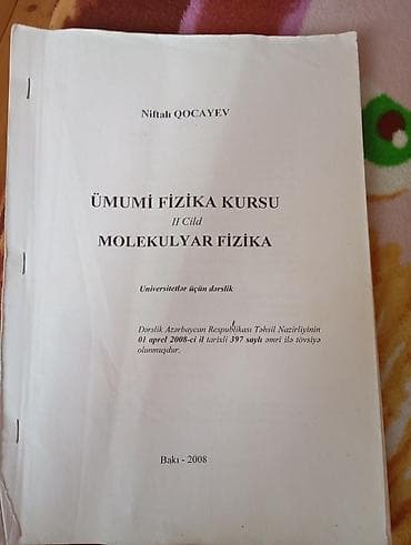 ask seti: Məhsul: “Ümumi Fizika Kursu. II cild: Molekulyar Fizika” – — 1