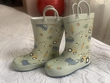 uşaq rezin sapoqları: Rəng - Yaşıl Çəkmələr, Ölçü: 24, Oğlan üçün — 2