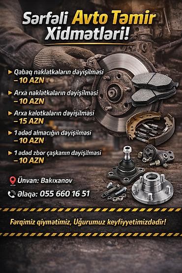təkərli stollar: DADASH Auto Service – Baku, since 1998 Xidmətlər: - Razval və balans — 6