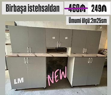 mətbəxt: Mətbəx mebellərinin sifarişlə hazırlanması✔️ Ölçü : 2metr25sm☑️ Üst — 1
