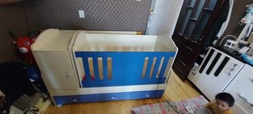 tül pərdələr: Для девочки и мальчика, Четырехугольная, Колыбель, С бортиками, Без матраса, С механизмом качания — 1