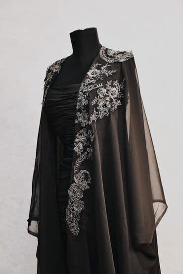 uzun hicab donlari: Abaya Xüsusi əl işi (hicab) — 1