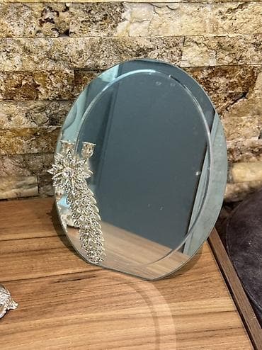 Канцтовары: Dekorativ set – güzgü, şamdanlar və aksesuar qabı - Oval masaüstü — 2