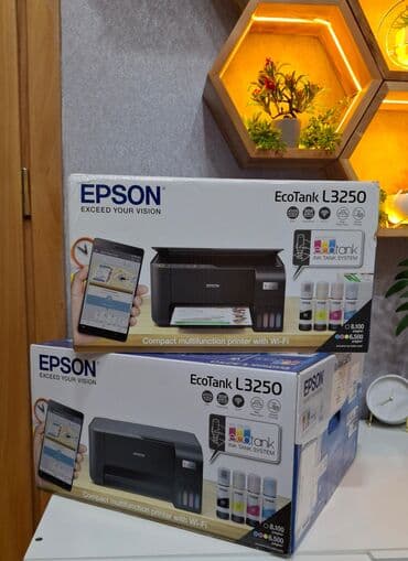 planşetlərin qiyməti: ☑️Epson L3250 ✅Qiymət: 340 Azn ⚠️Qeyd: Bu modeldən əlavə digər — 3
