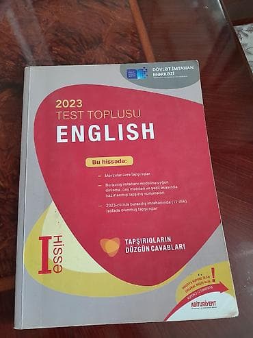 Kitablar və jurnallar: İngilis dili Testlər 11-ci sinif, DİM, 1-ci hissə, 2023 il — 1