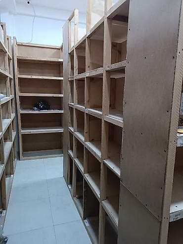 rəfləri: Taxta anbar/mağaza rəfləri . Filial yerini dəyişdiyi üçün anbar — 3
