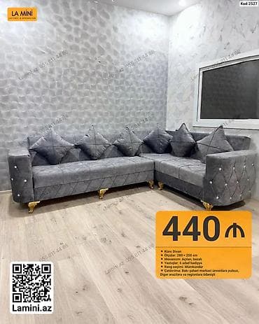 Künc divan – La Mini - Ölçülər: 280 × 200 sm - Mexanizm: Açılan — 1