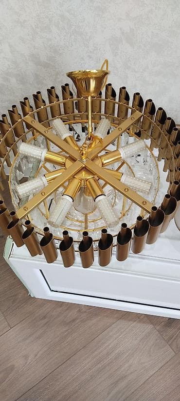 onlayn perde satisi: Çılçıraq, 8 lampa, Metal — 2