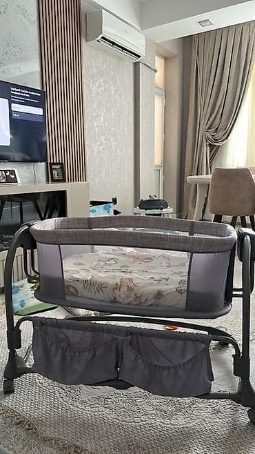 ucuz carpayi: Oğlan və qız üçün, İşlənmiş, Beşik, Dəstsiz, Matras ilə, Yellənmə mexanizm ilə — 3