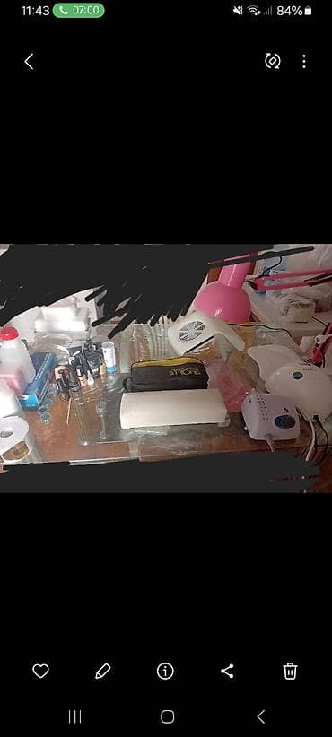 Manikür üçün peşəkar avadanlıq və materiallar dəsti - UV/LED dırnaq