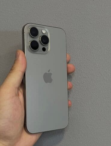 iphone s qiymeti: IPhone 15 Pro, 128 GB, Natural Titanium, Zəmanət, Kredit, Qırıq — 1