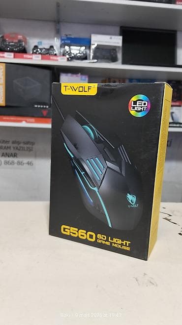 komputer kasası: T-WOLF G560 oyun siçanı - 6D+ Key: 6 funksional düymə ilə rahat — 2