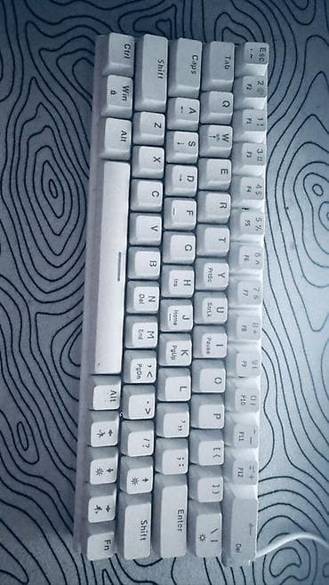 hp netbook mini: RGB işıqlanmaya malik 60% mexaniki klaviatura - 63 düyməli kompakt — 6