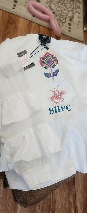 polo şalvar: Beverly Hills Polo Club qız uşaqları üçün dəst - Denim ətək — 3