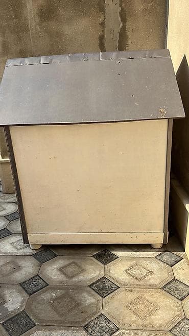 it üçün boyunbağı: İt evi – böyük ölçülü, həyət üçün - Material: möhkəm taxta — 2