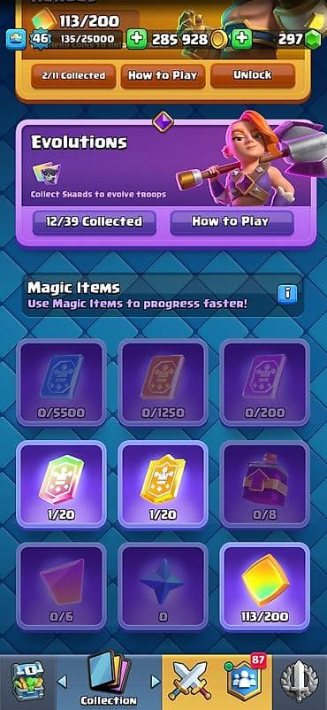 Косметика: Clash Royale hesabı – yüksək səviyyəli kosmetik kolleksiya və zəngin — 6