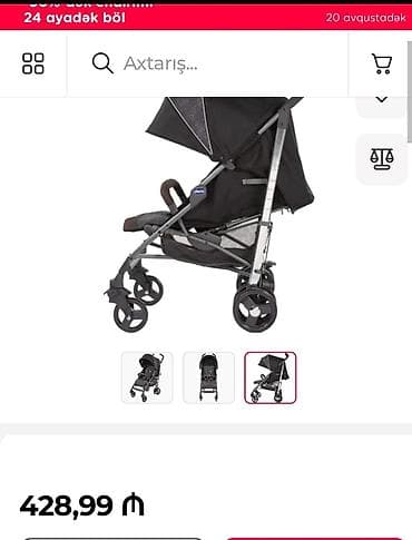 Uşaq dünyası: Chicco liteway top 3(ən son modeli)satılır 160 azn çox yaxşı — 4