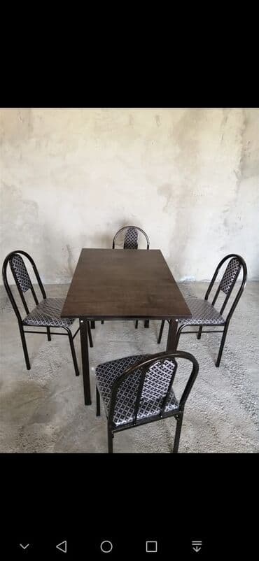 miz ustul: Masa və oturacaqlar dəsti, stol stul. Stollar, stullar, Masalar — 2