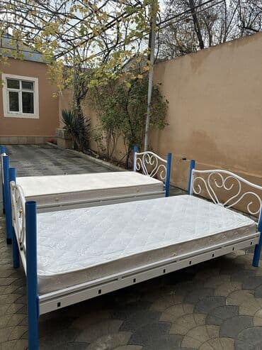 tek neferlik kravat: Oğlan və qız üçün, Çarpayı, Matras ilə, Siyirməsiz, Dəmir — 4