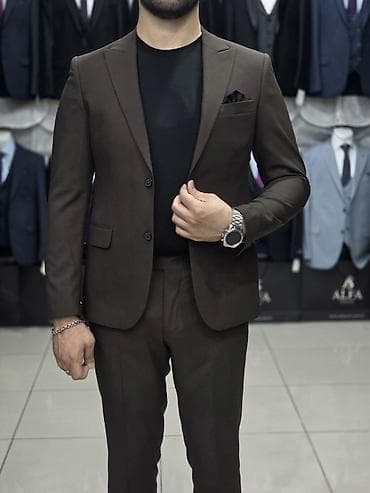 Костюмы: Kişi Kostyum Dəsti – Klassik və Slim Fit - Üç rəng seçimi: tünd — 1